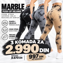 Pakovanje od 3 para helanki (MARBLE)